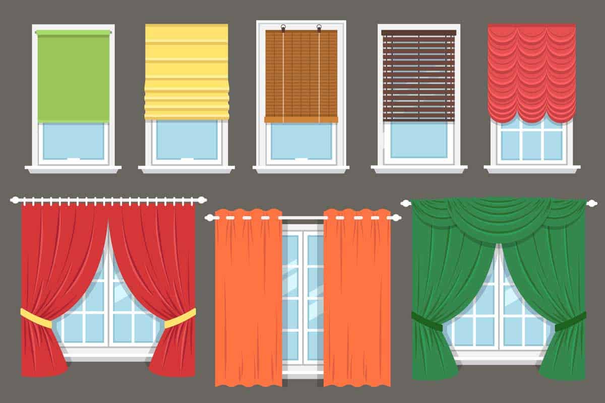 window treatment types illustration